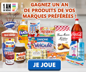 1 an de produits de vos marques préférées